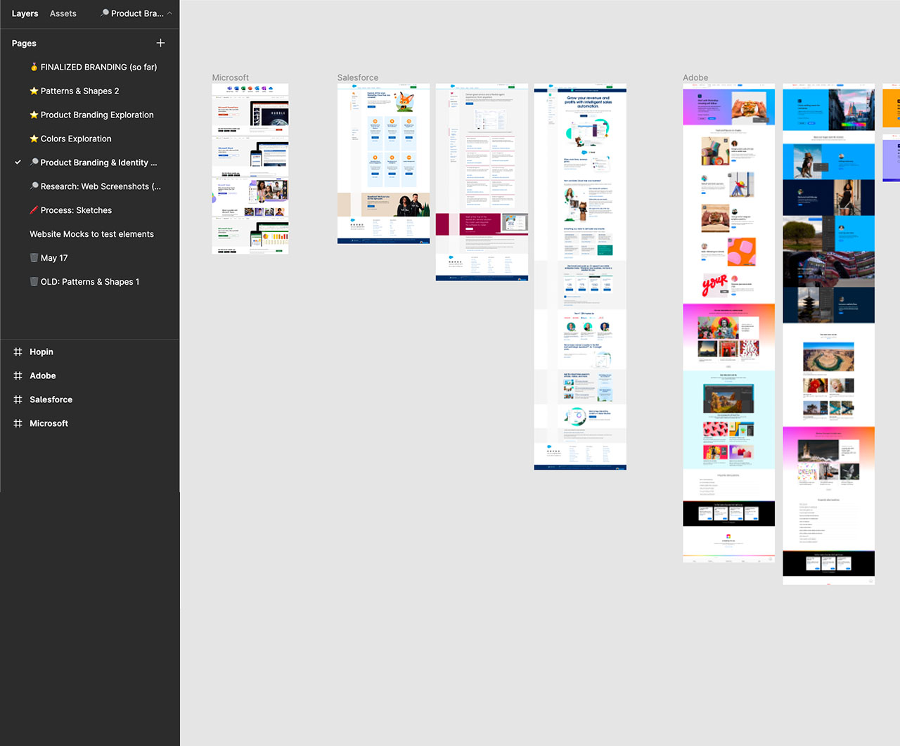 One of the first steps was to research how other brands dealt with branding products.