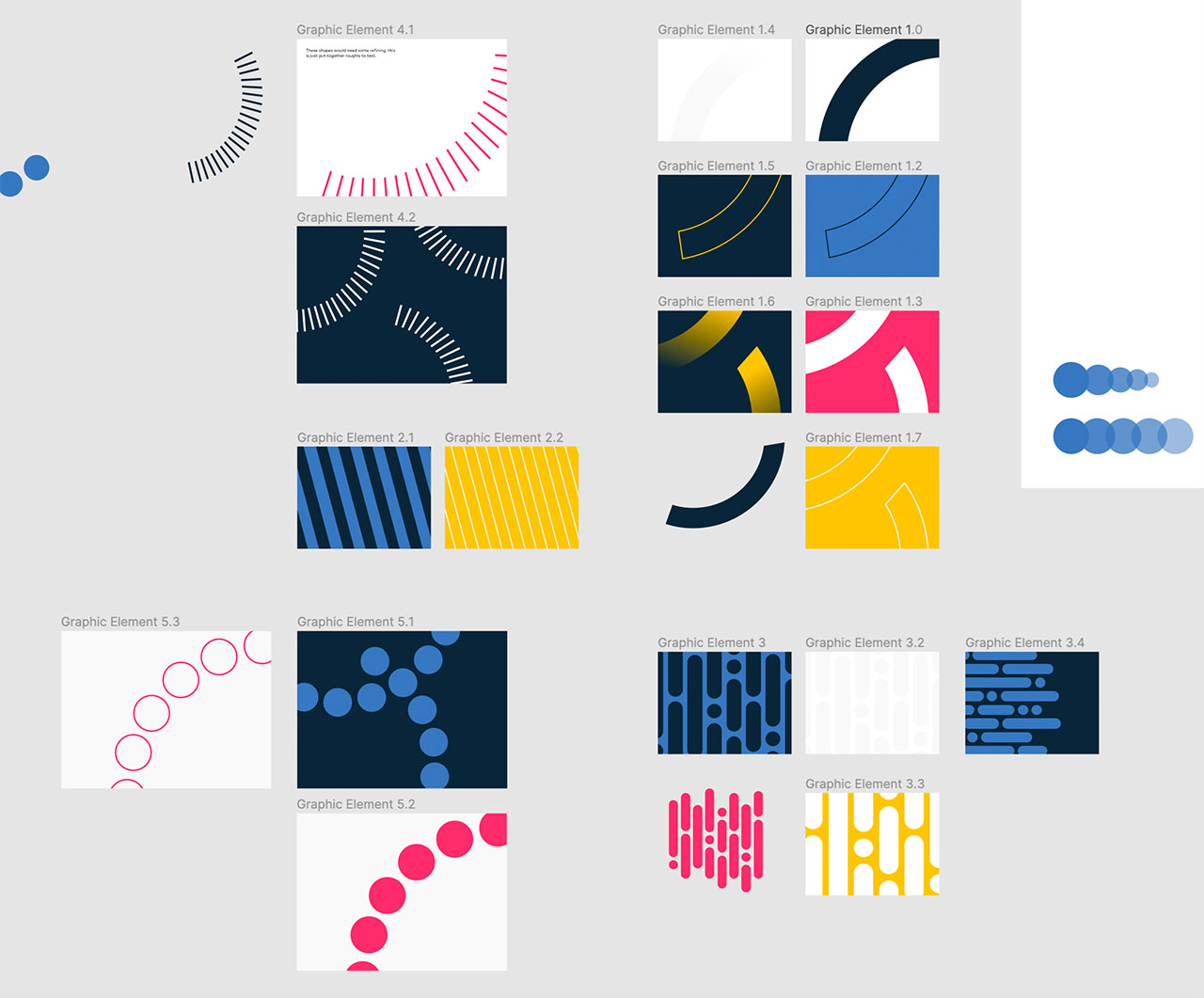 Along with the new colors, I explored some new patterns and graphic elements.